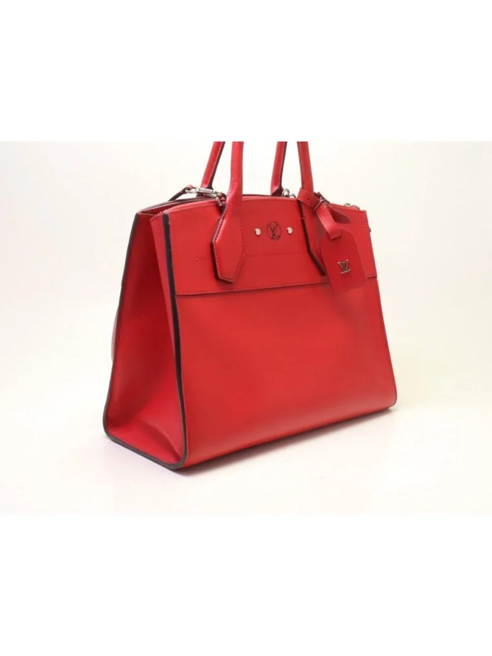 Louis Vuitton Leather City Steamer MM 2-Way Handbag